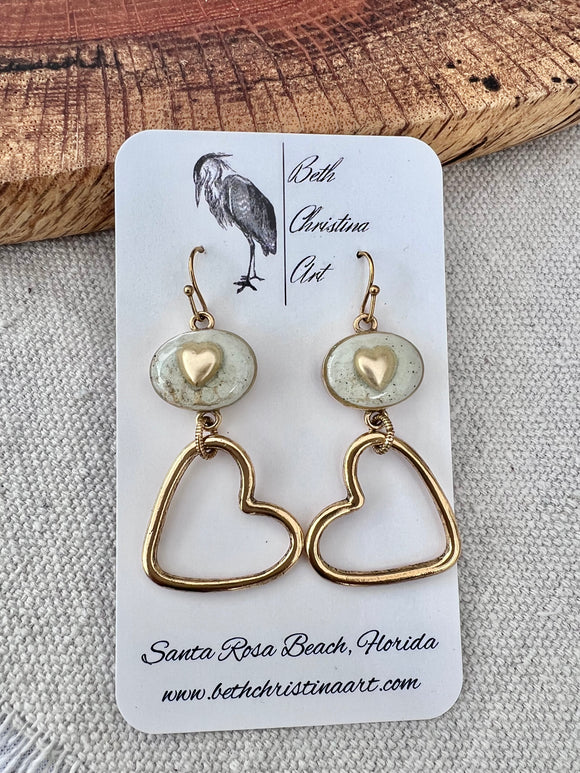 Hearts in the Sand Earrings