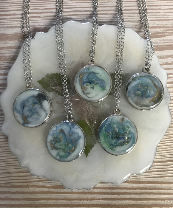 Sea Waves Pendant Necklace